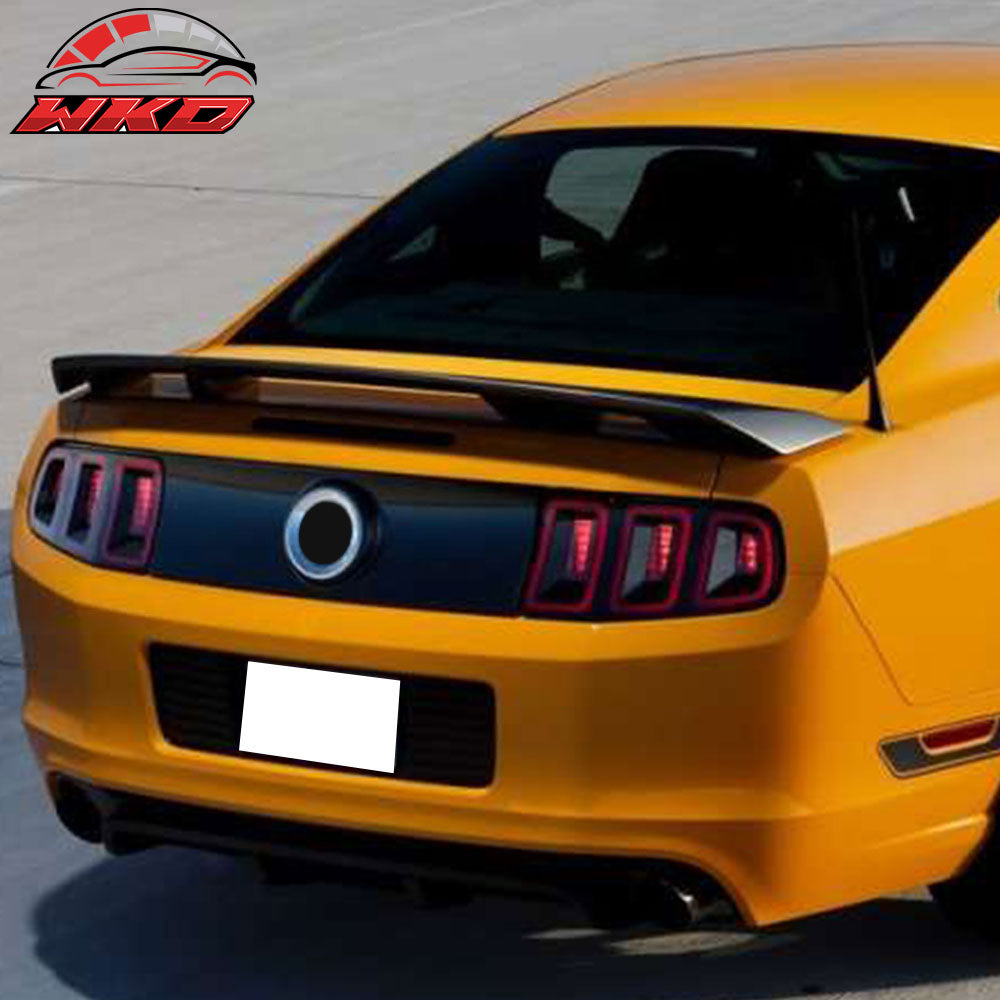 Fits 10-14 Ford Mustang LS Style Fiberglass FRP Rear Trunk Spoiler Wing Lip