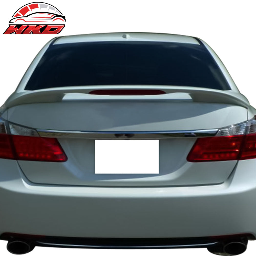 Fits 13-16 Honda Accord Sedan OE Factory Matte Black Trunk Spoiler & LED Light