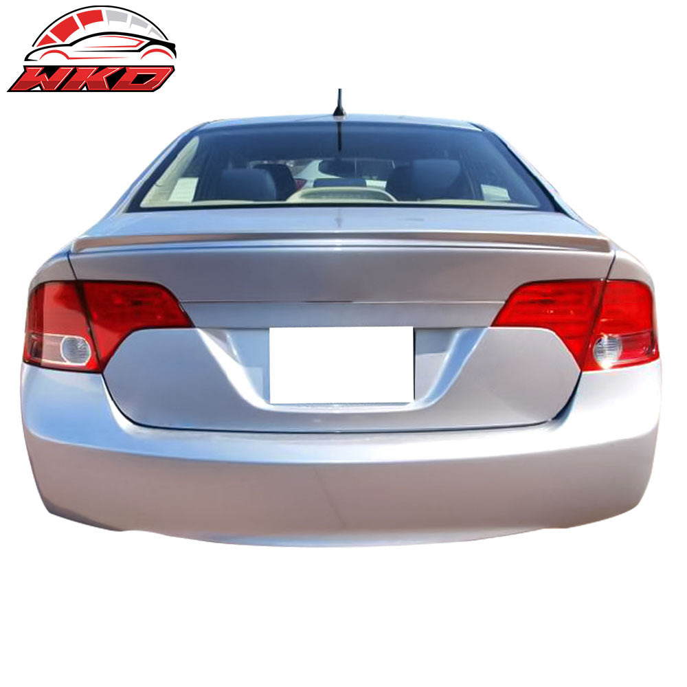 Fits 06-11 Honda Civic 4Dr Sedan OE Factory Style Trunk Spoiler ABS Matte Black