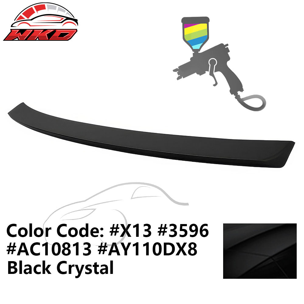 Fits 11-23 Chrysler 300 OE Style ABS #X13 Black Crystal Rear Trunk Spoiler Wing