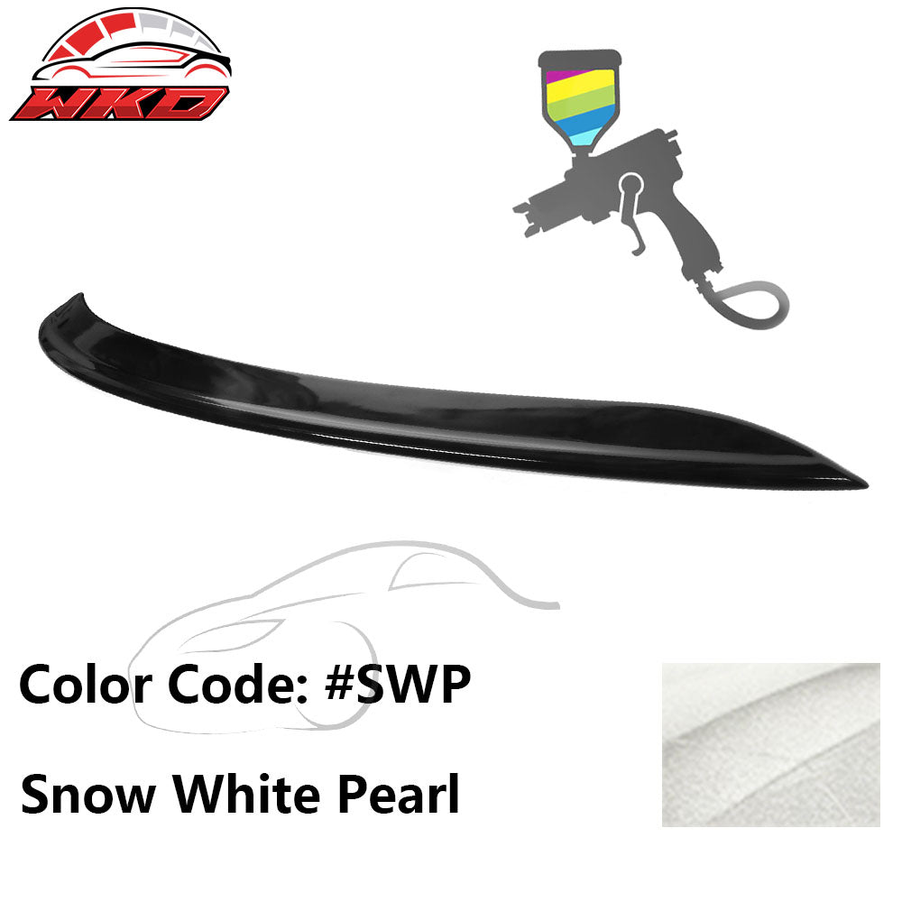 Fits 21-24 Kia K5 OE Style #SWP Snow White Pearl Rear Trunk Spoiler Wing Lip ABS