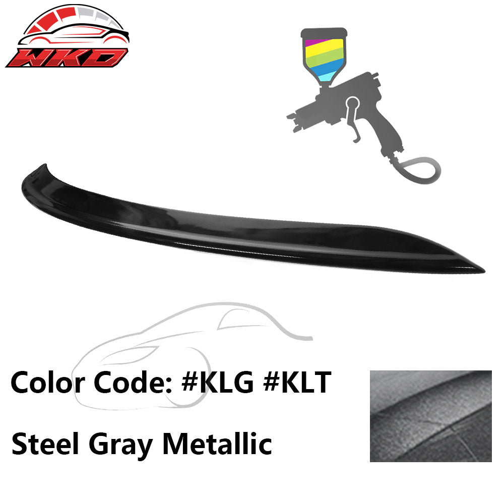 Fits 21-24 Kia K5 OE Style #KLG Steel Gray Metallic Rear Trunk Spoiler Wing ABS