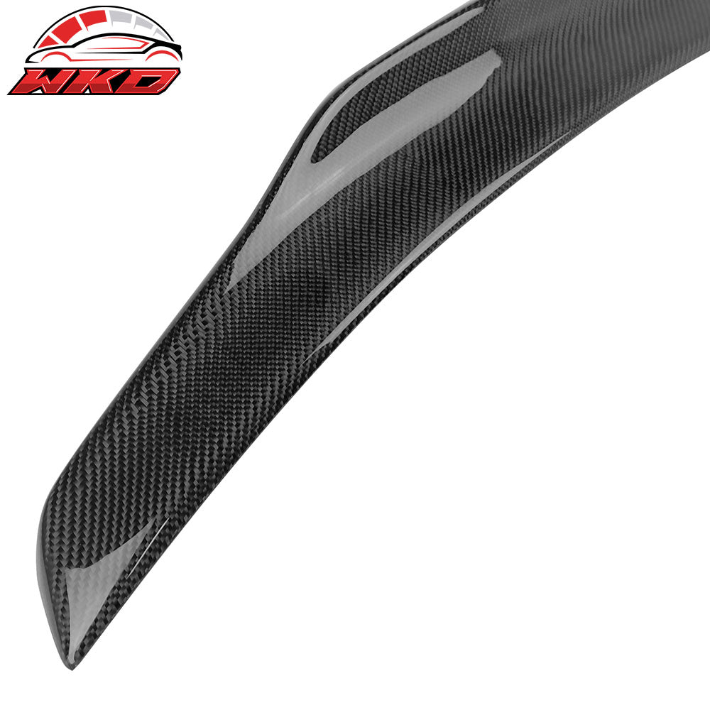 Fits 14-20 Benz W222 S Class PSM Style Carbon Fiber CF Rear Trunk Spoiler Wing