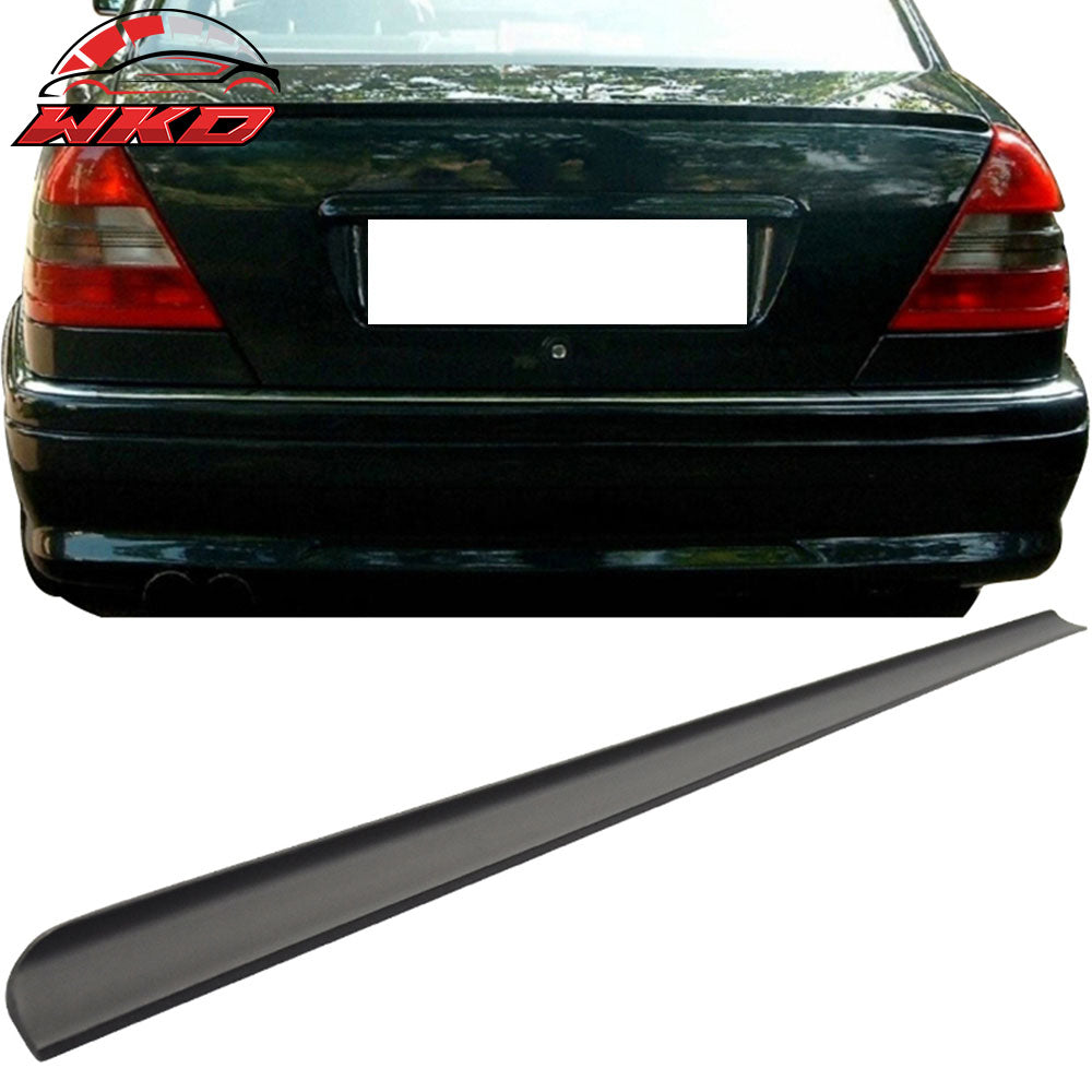 Fits 12-15 Honda Civic 4Dr 9TH PU Flexible Unpainted Black Trunk Spoiler