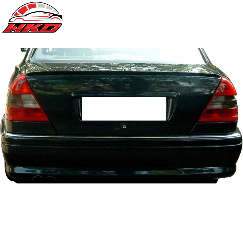 Fits 12-15 Honda Civic 4Dr 9TH PU Flexible Unpainted Black Trunk Spoiler