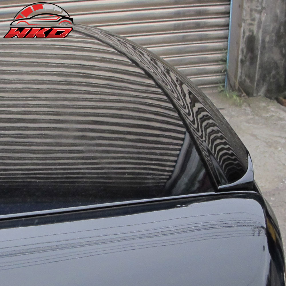 Fits 94-01 Audi A4 B5 Unpainted Black Trunk Spoiler - PUF