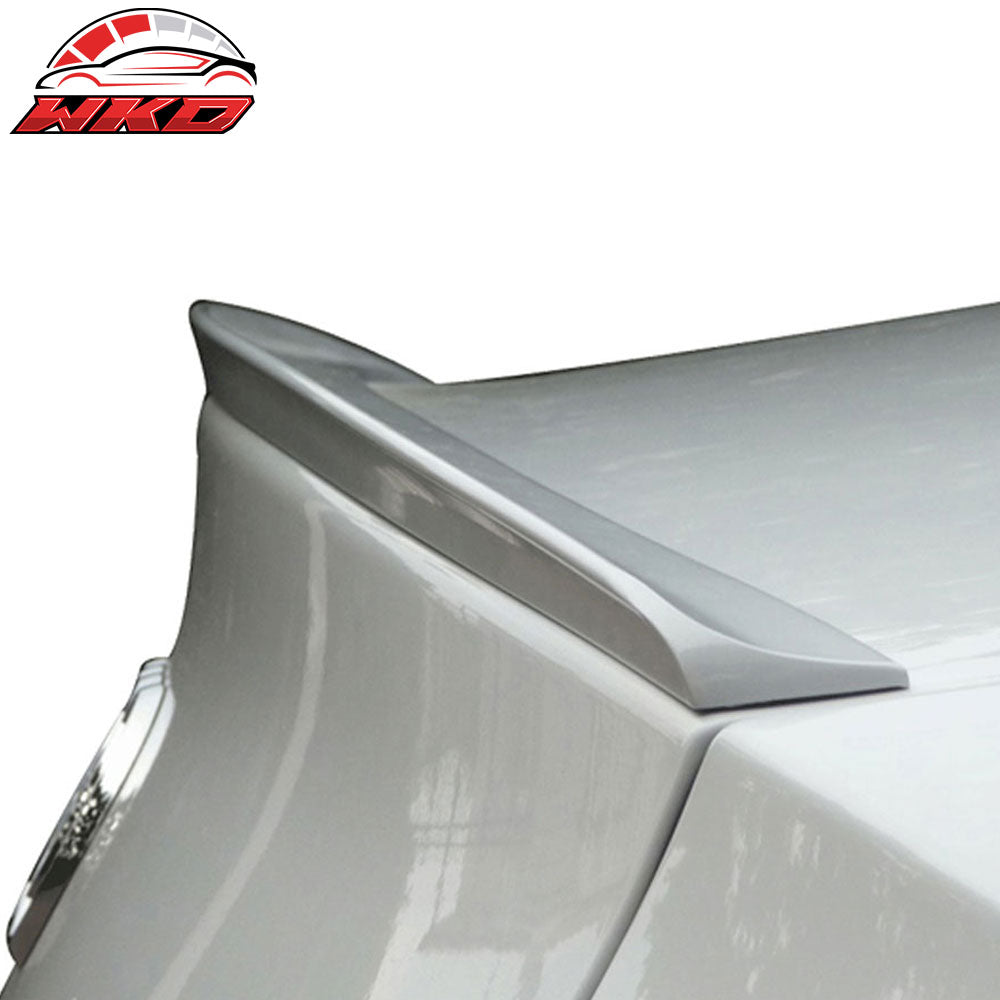 Fits 09-12 Audi A4 B8 Unpainted Black Trunk Spoiler - PUF
