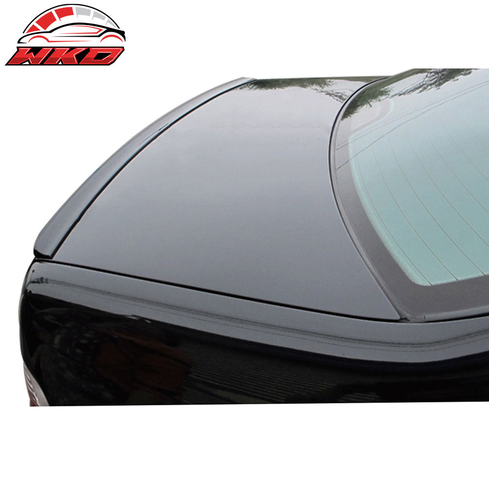 Fits 08-12 Volvo S40 LCI Only Unpainted Black Trunk Spoiler - PUF