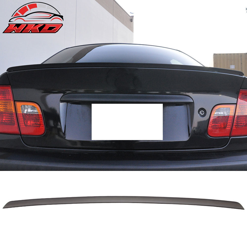 Fits 99-05 BMW E46 3 Series 4Dr PV Style Unpainted Trunk Spoiler - PU Flexible