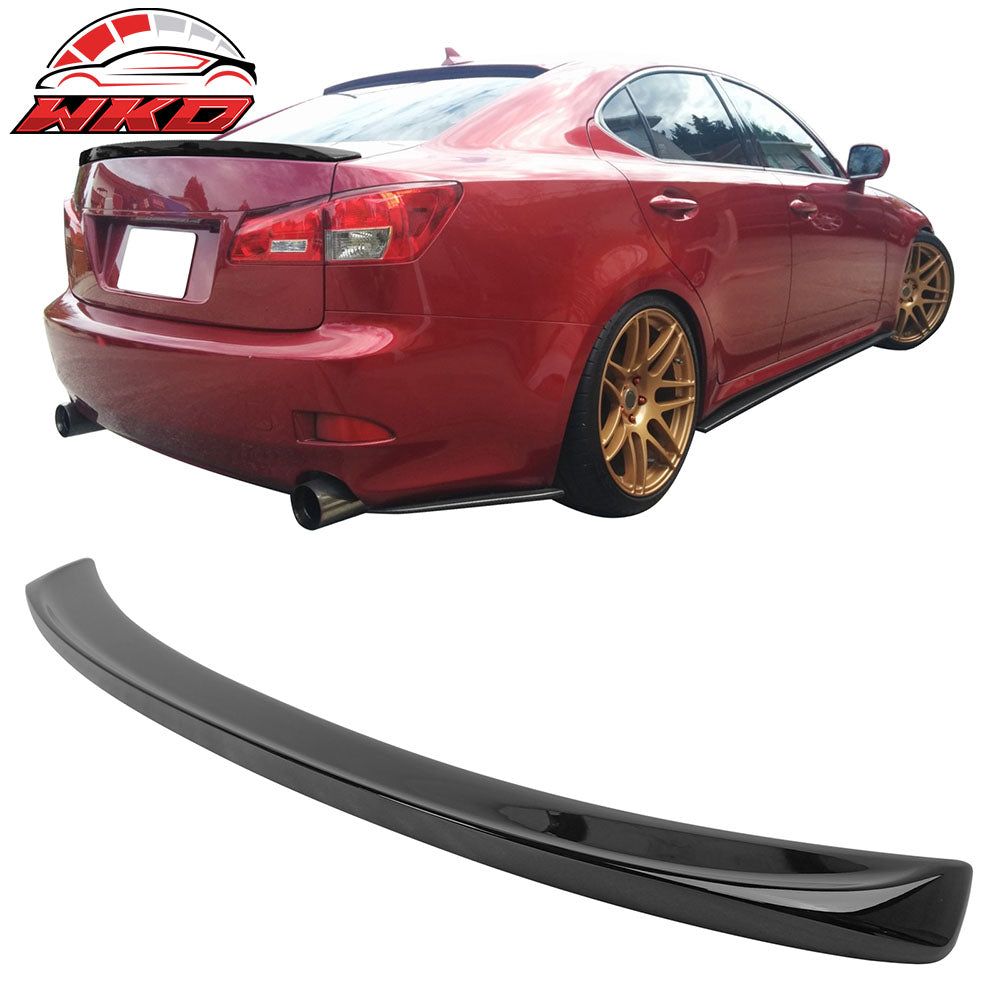 Fits 06-13 Lexus IS250 IS350 IS F Sport Style Trunk Spoiler Painted #202 Black