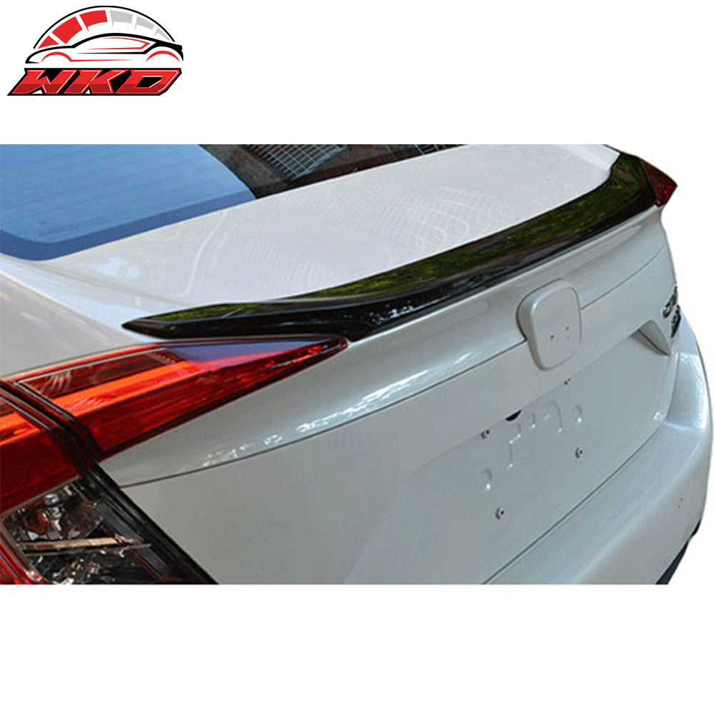 16-21 Honda Civic X Sedan 4Dr OE Trunk Spoiler Painted Rallye Red # R513