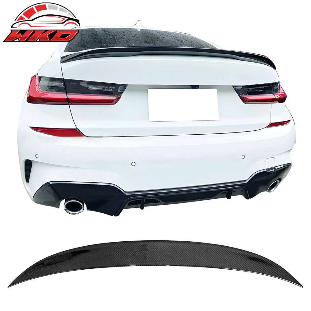 Closeout! Fits 19-26 BMW G20 3-Series Performance Trunk Spoiler Carbon Fiber CF