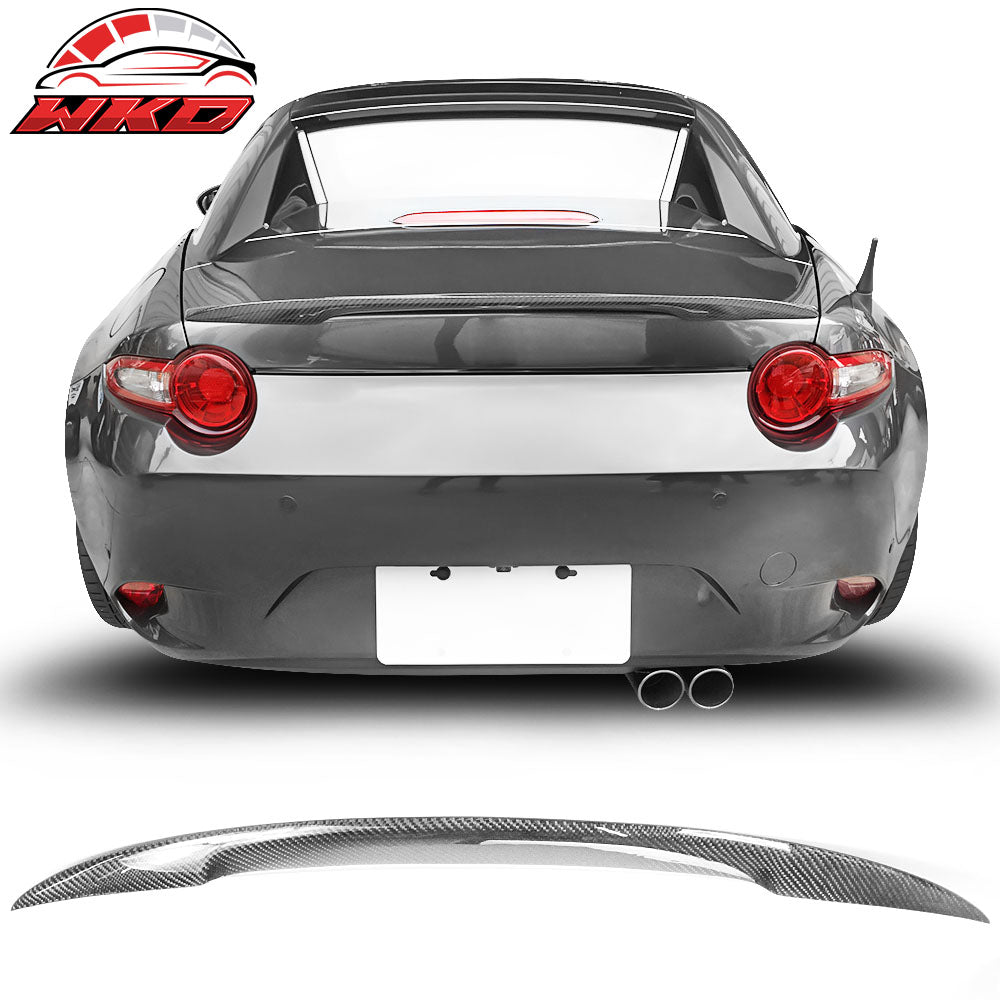 Fits 16-25 Mazda MX5 MX-5 Miata Performance Style Trunk Spoiler Carbon Fiber CF