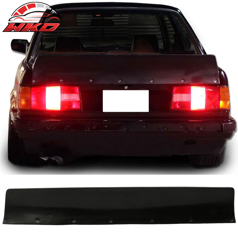 Fits 84-92 BMW E30 RB Style Unpainted Black Trunk Spoiler Wing PU