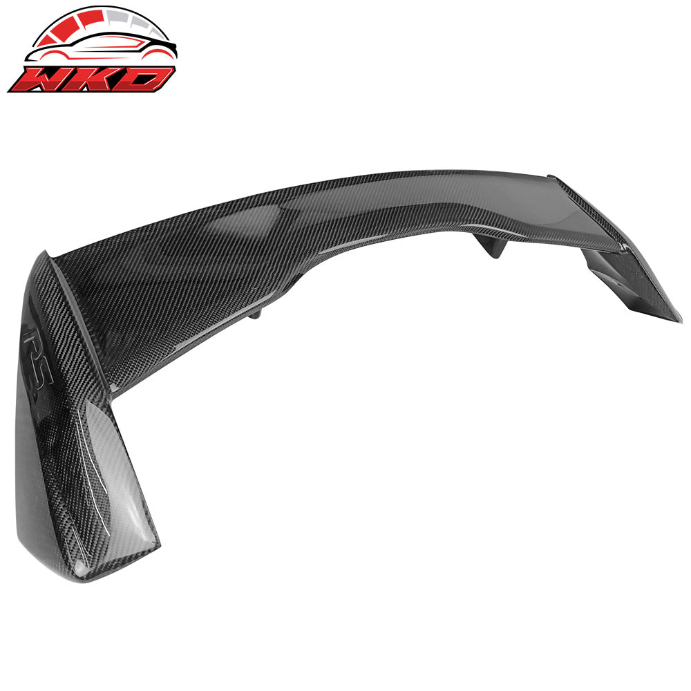 Fits 18-20 Ford Focus Hatchback RS Style Rear Trunk Spoiler Wing Carbon Fiber