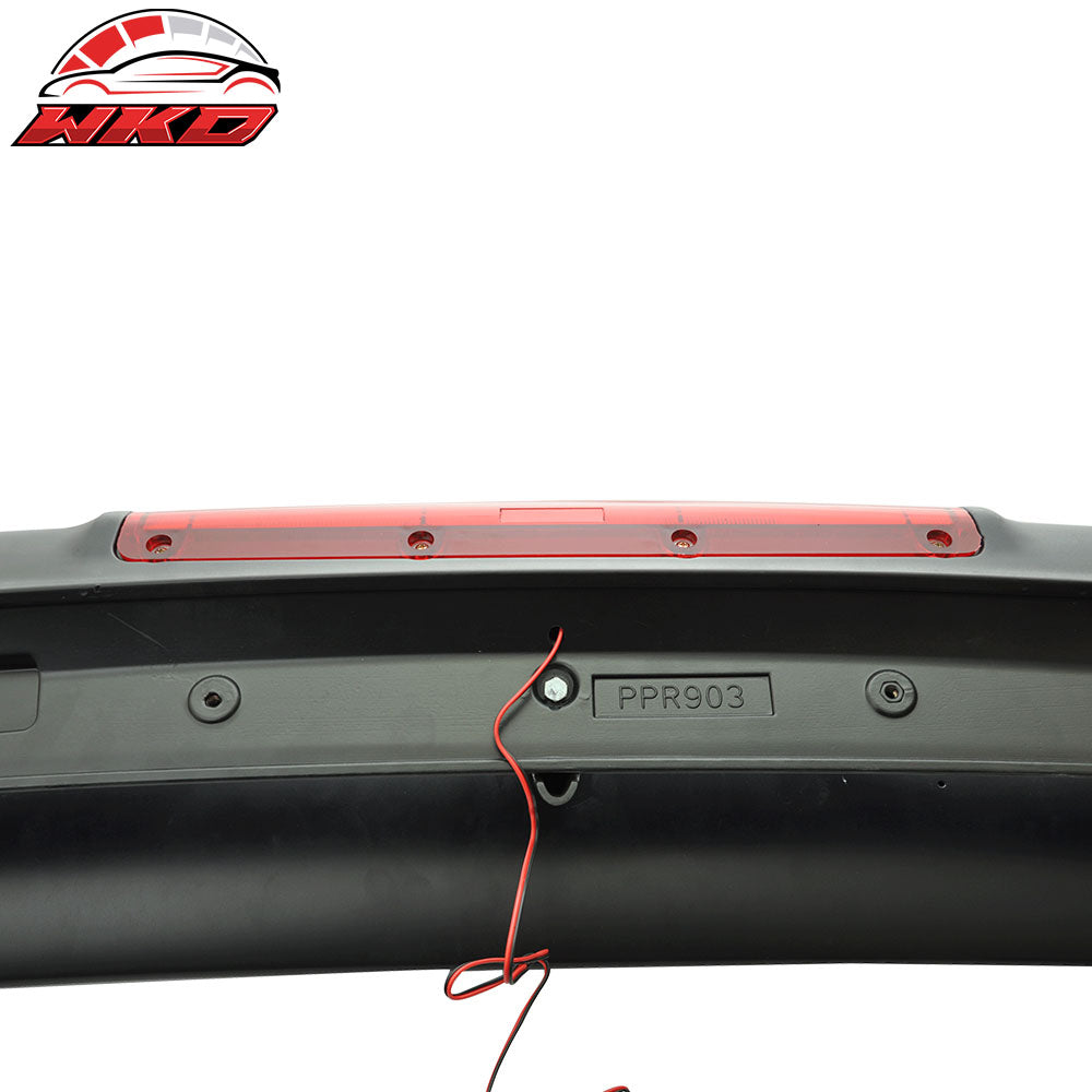 Fits 03-09 Nissan 350Z N Style RS Unpainted Trunk Spoiler 3RD LED Brake - ABS