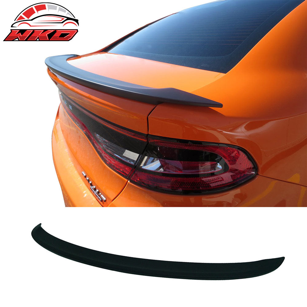 Fits 13-16 Dodge Dart OE Factory Style Trunk Spoiler Matte Black ABS Rear Wing