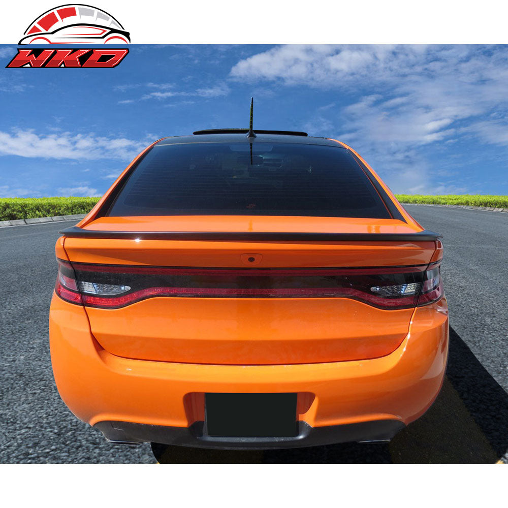 Fits 13-16 Dodge Dart OE Factory Style Trunk Spoiler Matte Black ABS Rear Wing