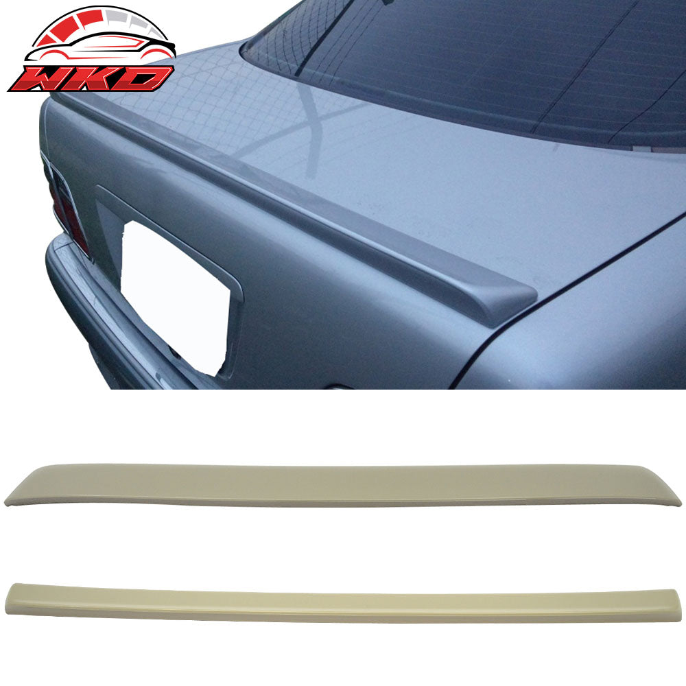 Fits 95-01 Benz E-Class W210 Trunk Spoiler + L Type Roof Spoiler ABS Unpainted
