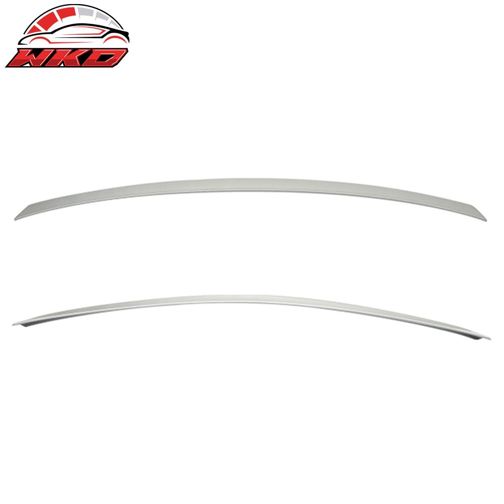 08-14 W204 Trunk Spoiler & Roof Wing Painted #744 Iridium Silver Metallic | Wholesale - Wikond Auto