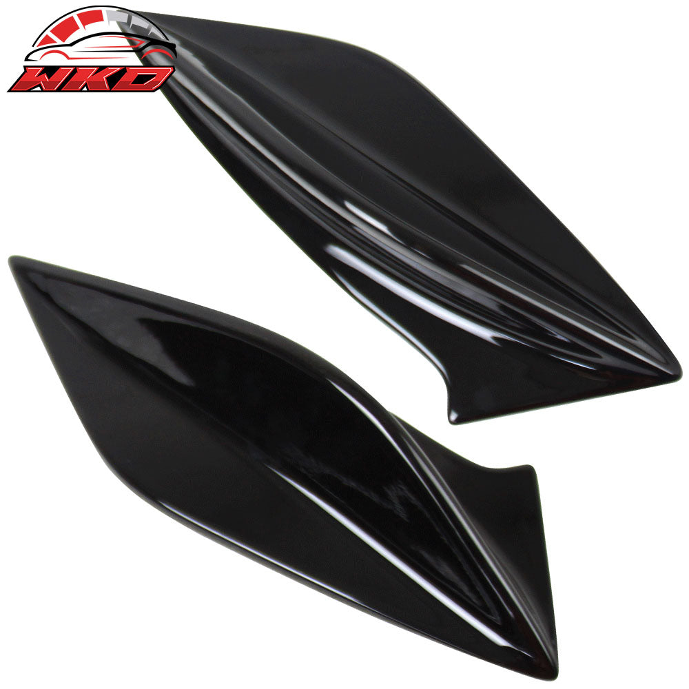 Fits 15-21 Subaru WRX STI 4th Sedan Side Fin Shark Trunk Spoiler - Gloss Black