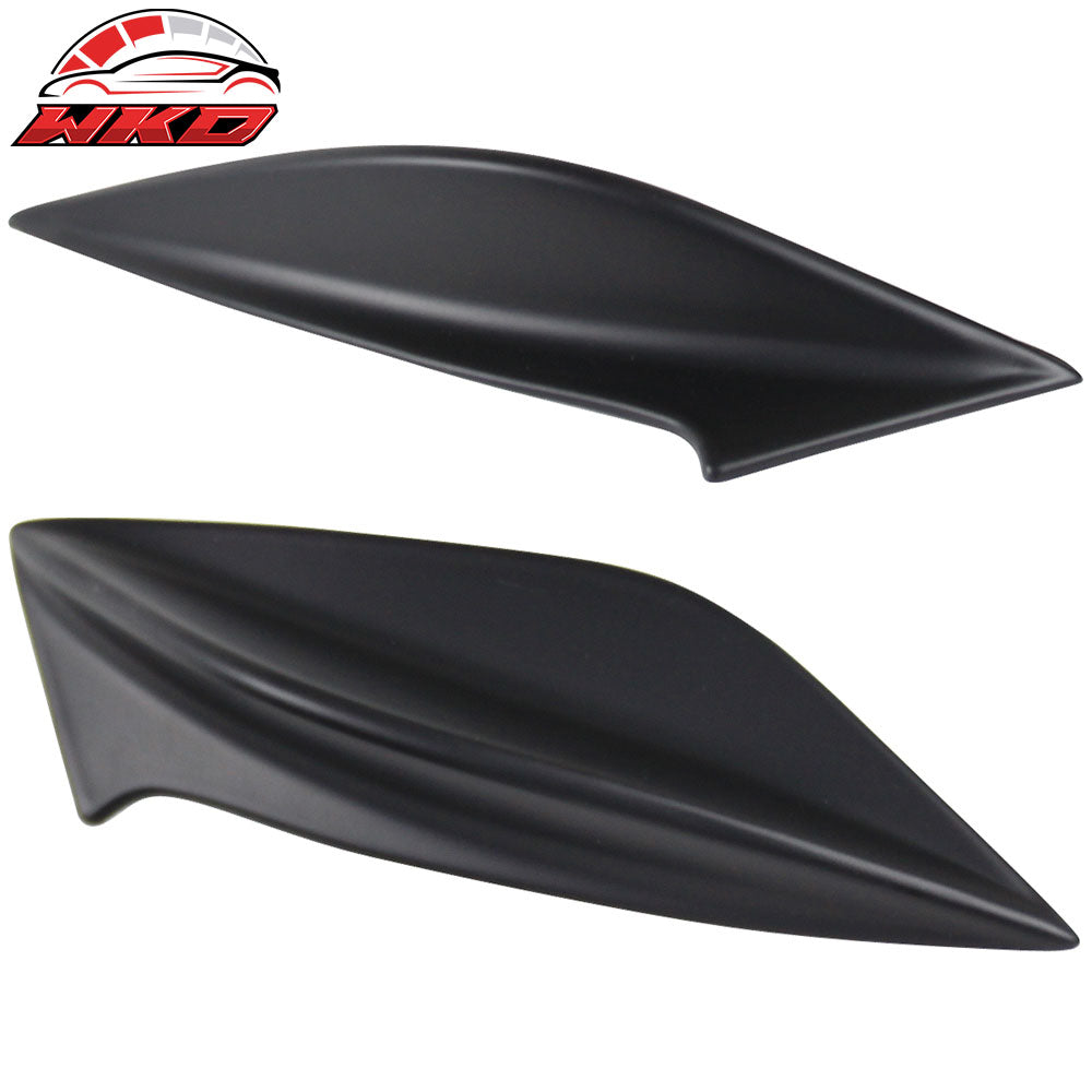 Fits 15-21 Subaru WRX STI 4th Sedan Side Fin Shark Trunk Spoiler - Matte Black