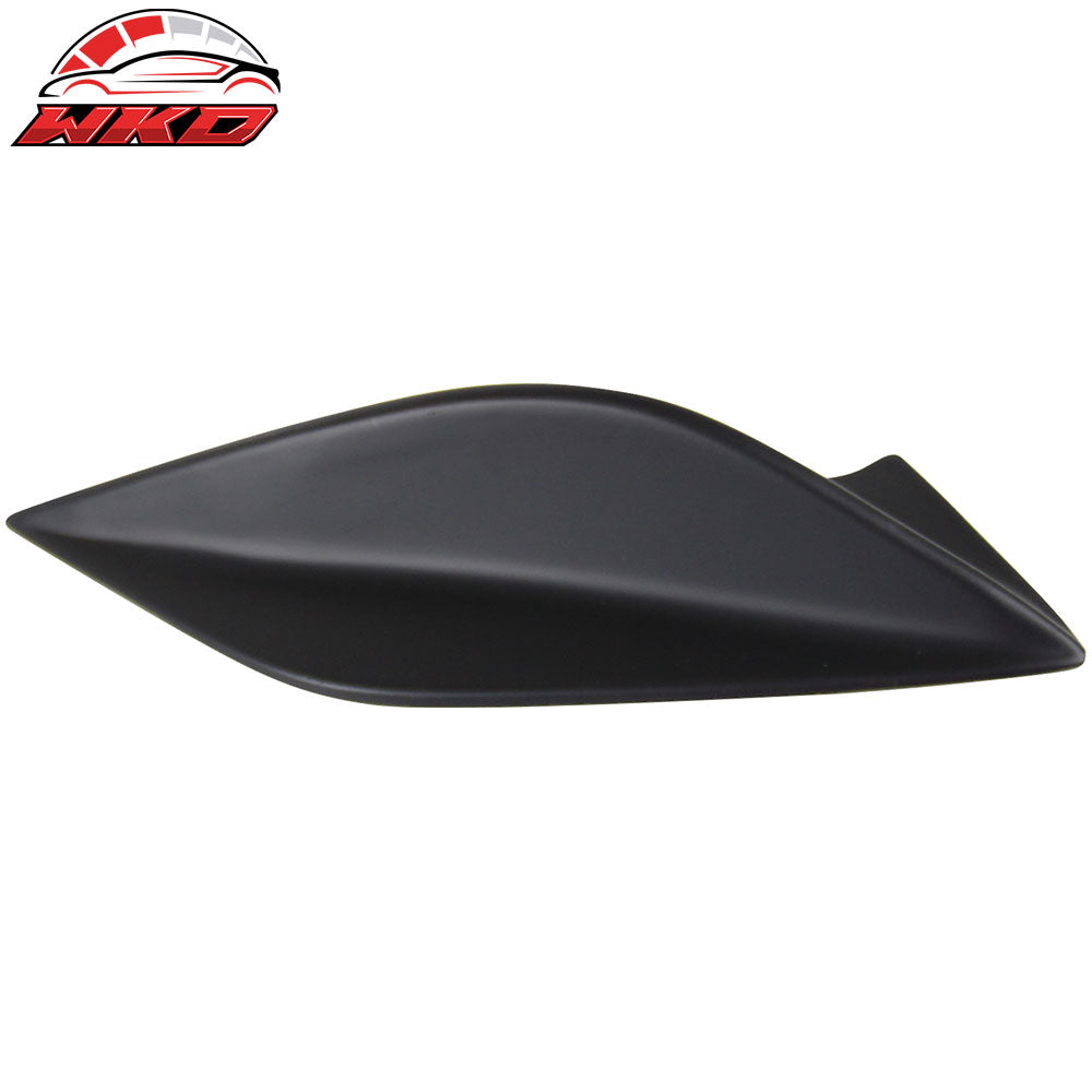 Fits 15-21 Subaru WRX STI 4th Sedan Side Fin Shark Trunk Spoiler - Matte Black