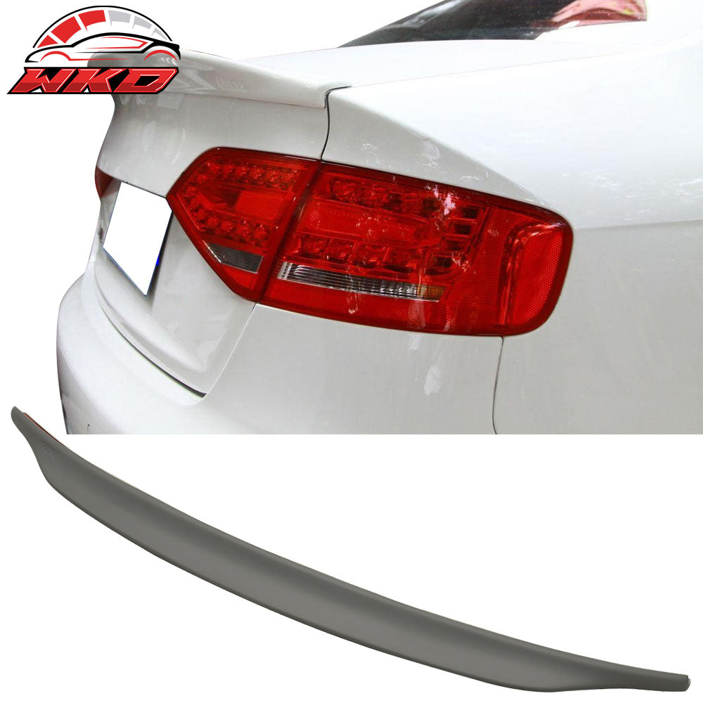 Fits 09-16 Audi A4 Quattro B8 Sedan C Style Trunk Spoiler Tail Wing Unpainted PU