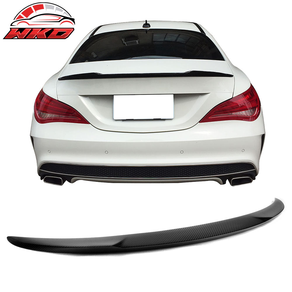 Closeout! Fits 14-18 Benz W117 CLA-Class V Style Trunk Spoiler Carbon Fiber CF