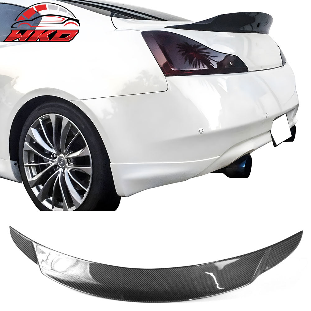 Closeout! Fits 08-13 INFINITI G37 V36 Coupe V Style Trunk Spoiler Carbon Fiber