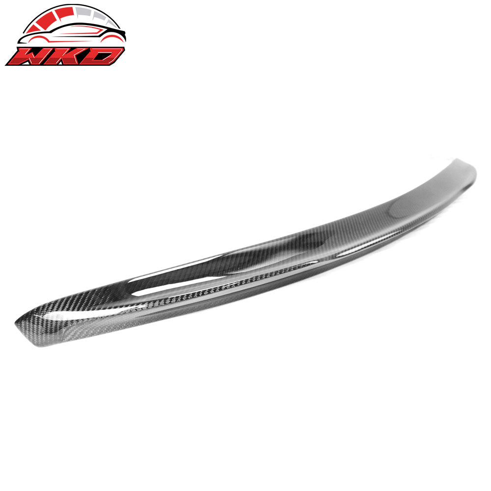Fits 07-13 Benz W221 S-Class Trunk Spoiler V Style Carbon Fiber Rear Boot Wing