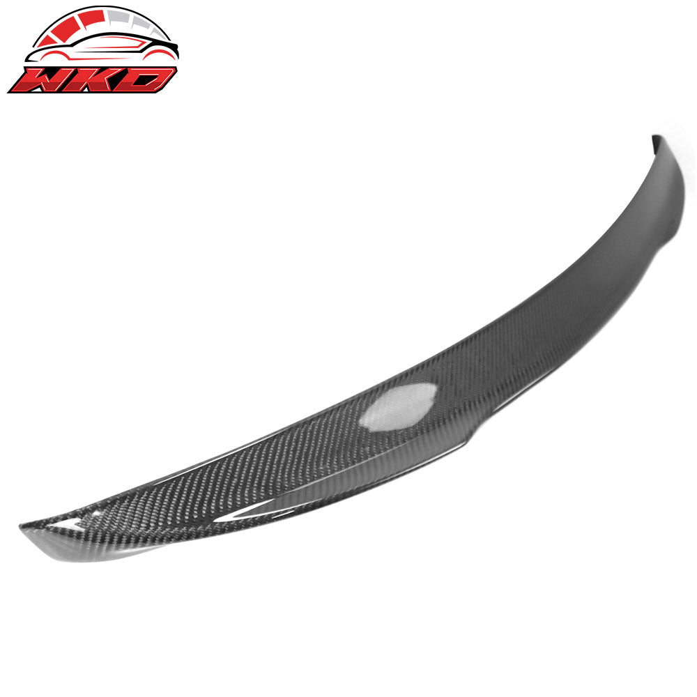 Fits 07-13 Benz W221 S-Class Trunk Spoiler V Style Carbon Fiber Rear Boot Wing