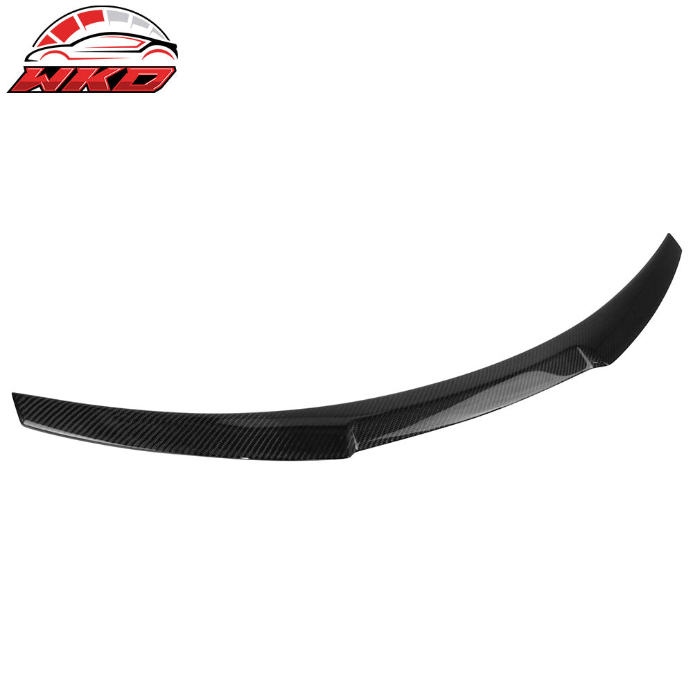 Fits 14-21 BMW F22 2-Series 2D Trunk Spoiler V Style Carbon Fiber Rear Deck Wing