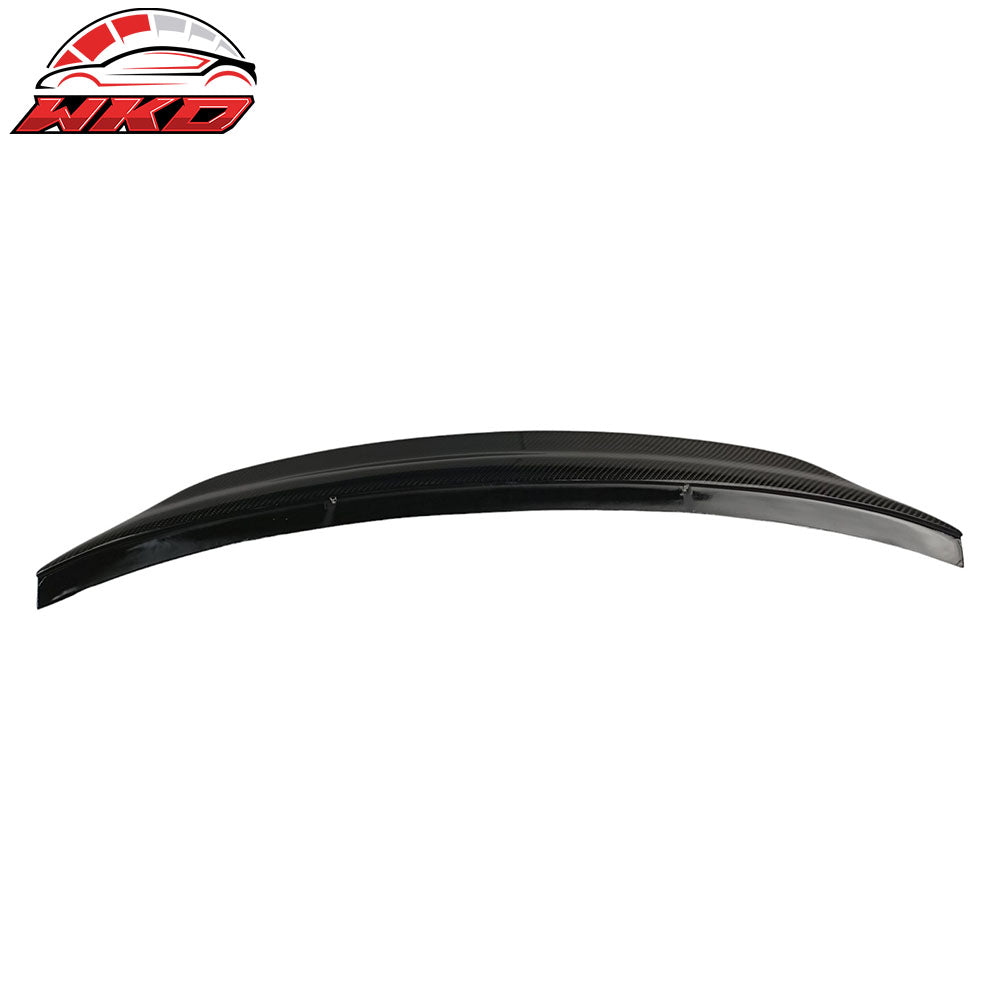 Fits 17-25 Audi A4 B9 Trunk Spoiler Real Carbon Fiber V Style Rear Deck Lid Wing