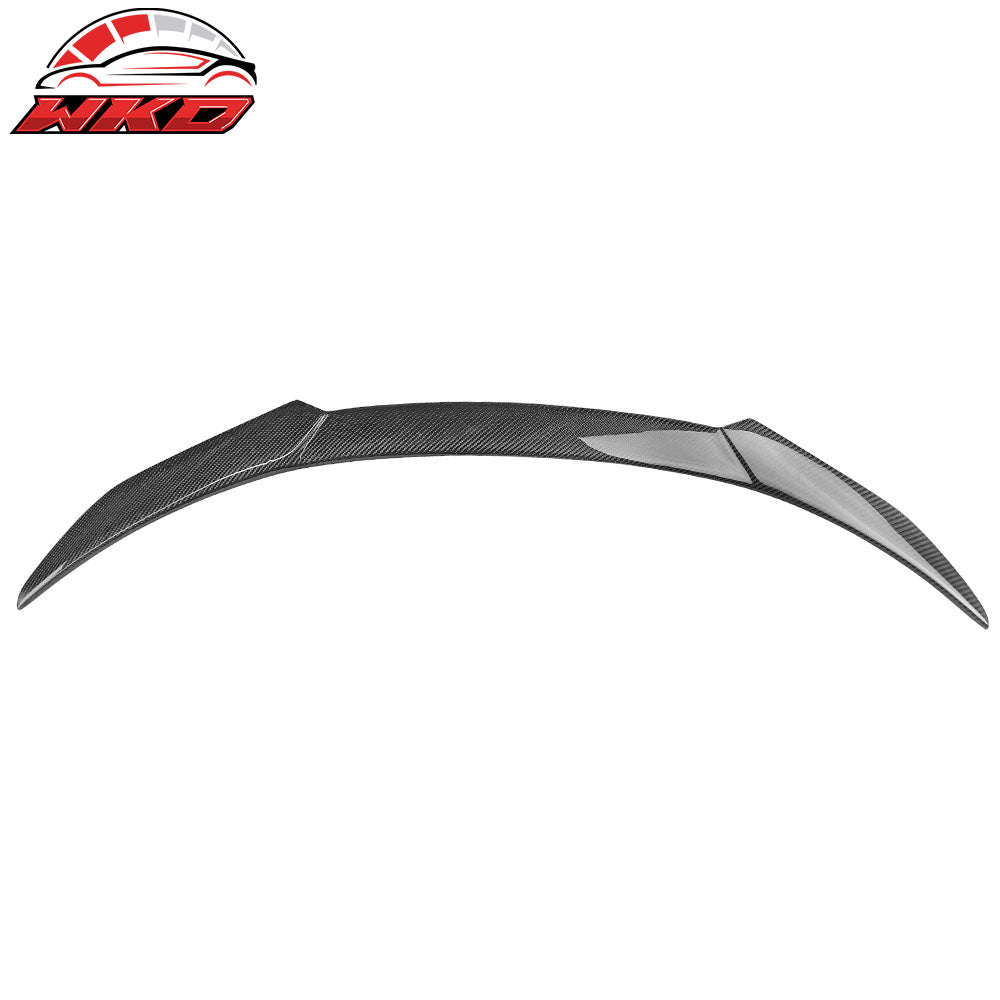 Fits 18-20 Ford Focus Hatchback V Style Rear Trunk Spoiler Wing Lip Carbon Fiber