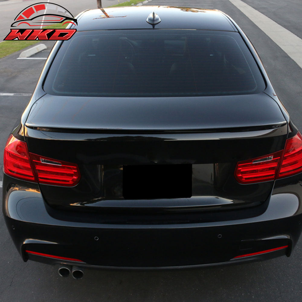 Fits 12-18 BMW F30 3 Series Sedan Performance Style Trunk Spoiler Wing Unpainted