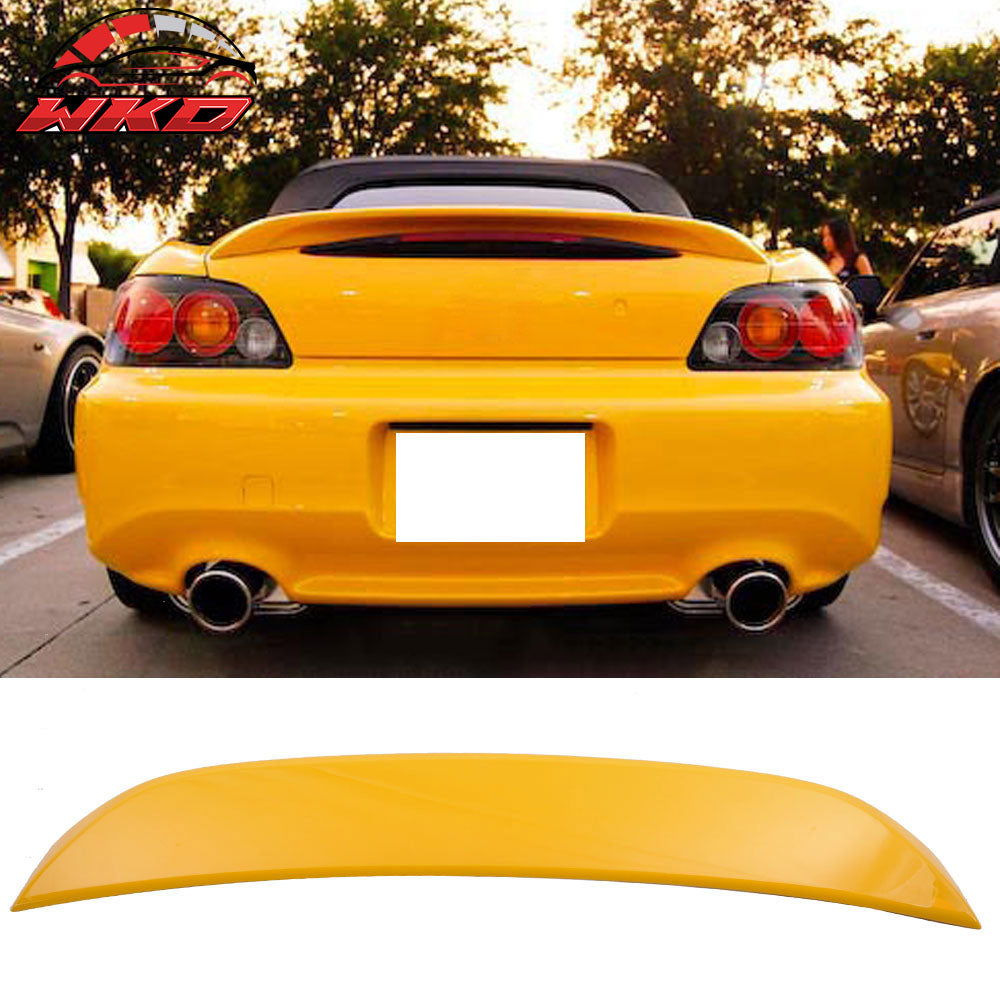 Fits 00-09 Honda S2000 AP1 AP2 OE Style Rear Trunk Spoiler Painted #Y52P Yellow