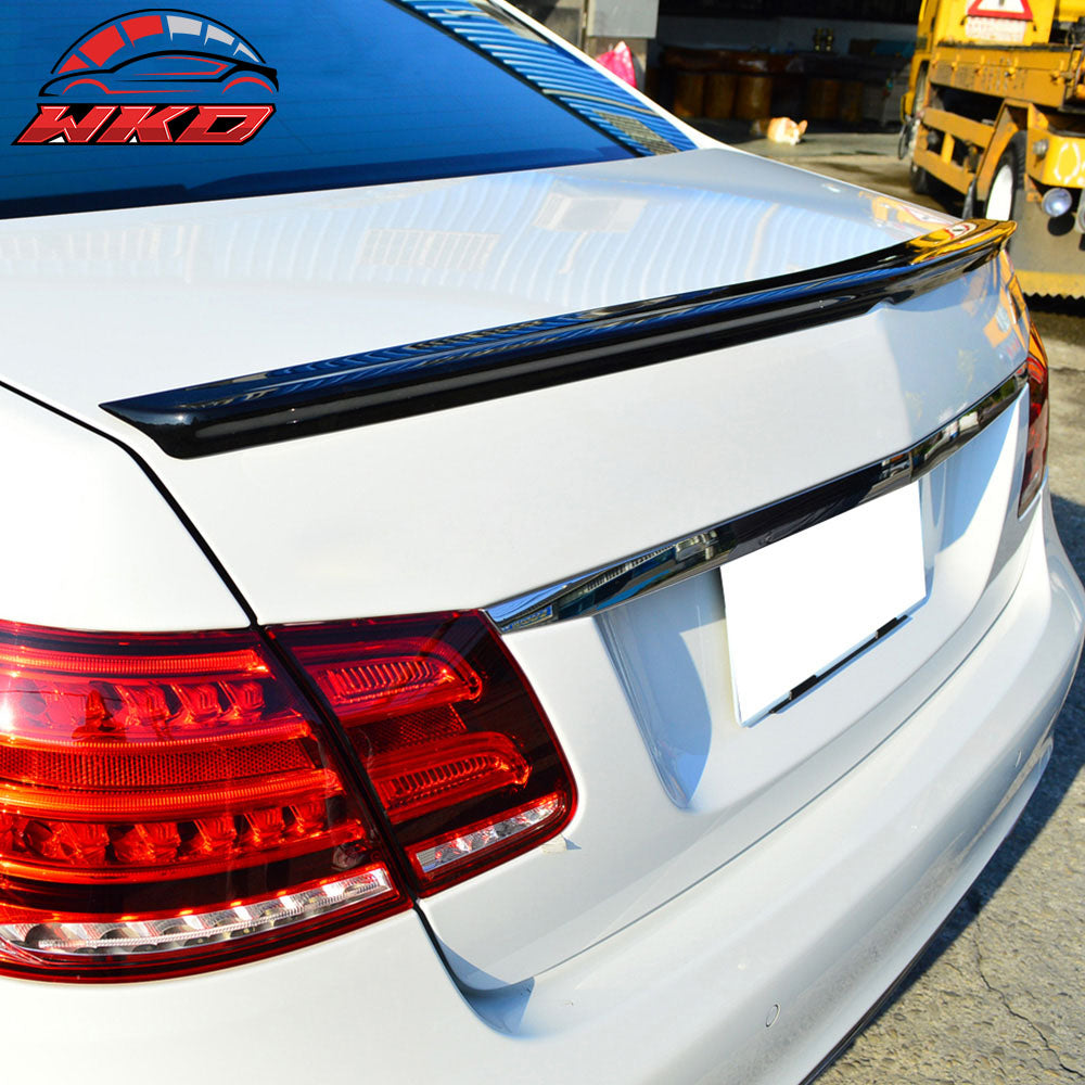 Fits 10-16 Benz W212 E-Class AMG Style Rear Trunk Spoiler Wing Lip ABS Unpainted