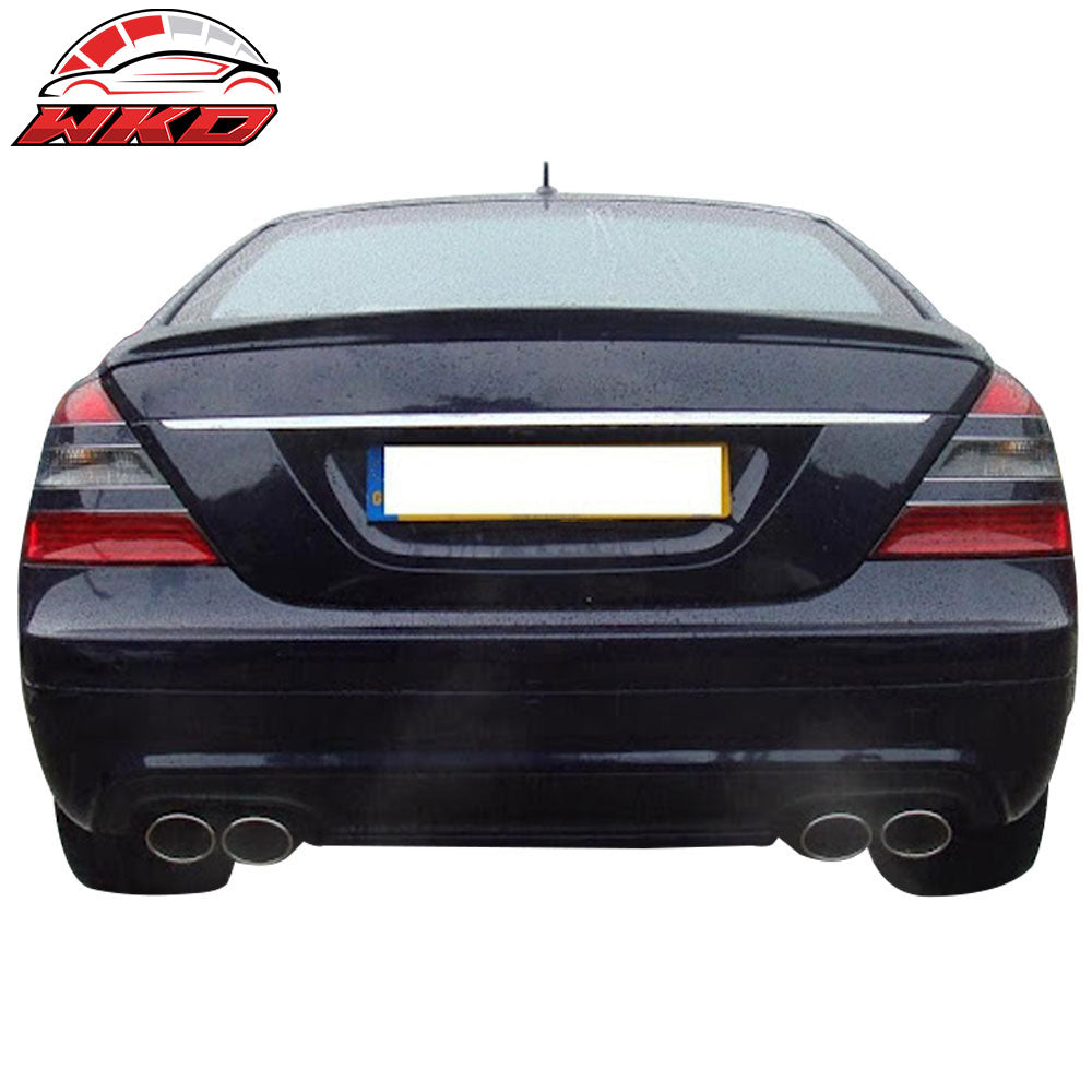 Fits 07-13 Benz W221 S-Class Sedan AMG Style Rear Trunk Spoiler Lip Unpainted