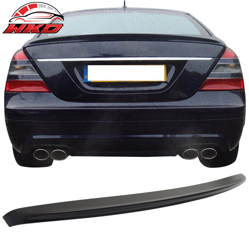 Fits 07-13 Benz W221 S-Class Sedan AMG Style Rear Trunk Spoiler Lip Unpainted