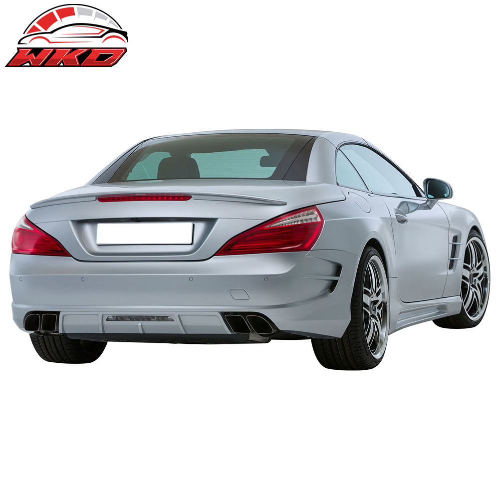 Fits 13-20 Benz SL-Class R231 D Style Rear Trunk Spoiler Wing Painted #831 Gray