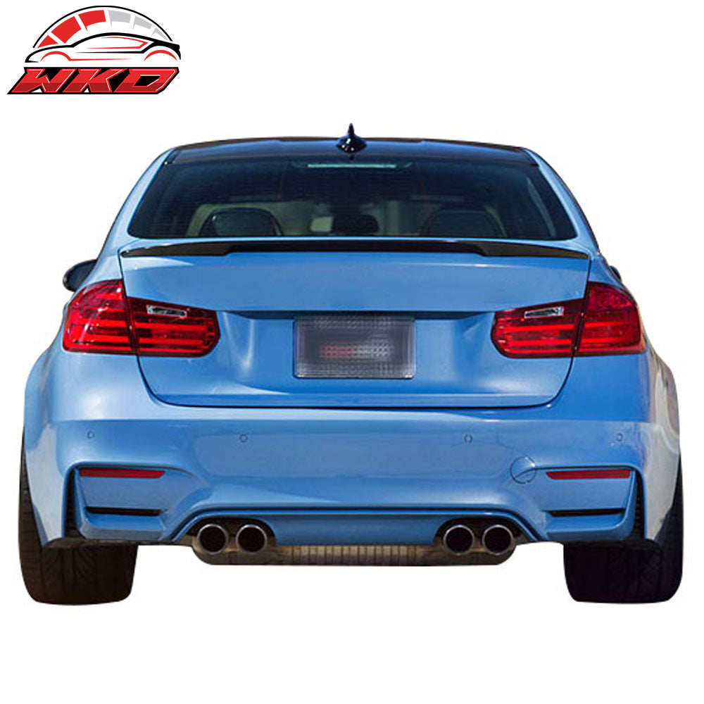 Fits 14-19 BMW F80 3-Series Performance Style Trunk Spoiler Painted #475 Black