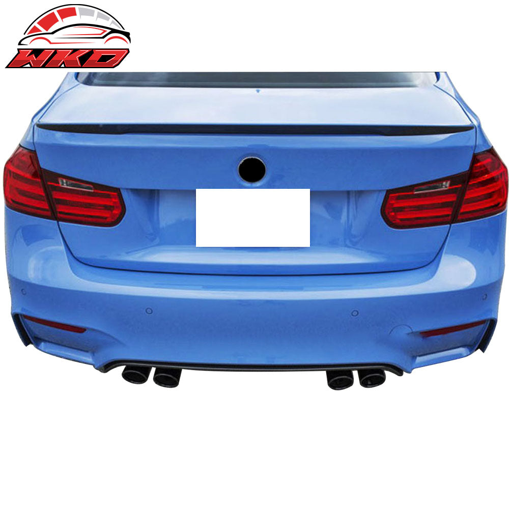 Fits 14-19 BMW F80 3-Series Performance Style Trunk Spoiler Painted #300 White