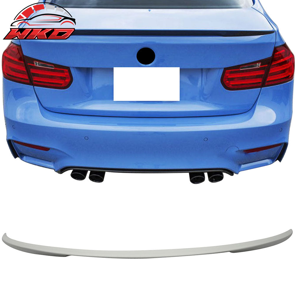 Fits 14-19 BMW F80 3-Series Performance Style Trunk Spoiler Painted #300 White