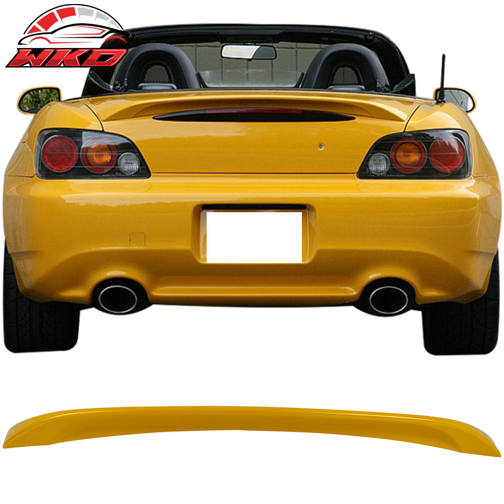 Fits 00-09 Honda S2000 AP1 AP2 OE Style Rear Trunk Spoiler Painted #Y65P Yellow