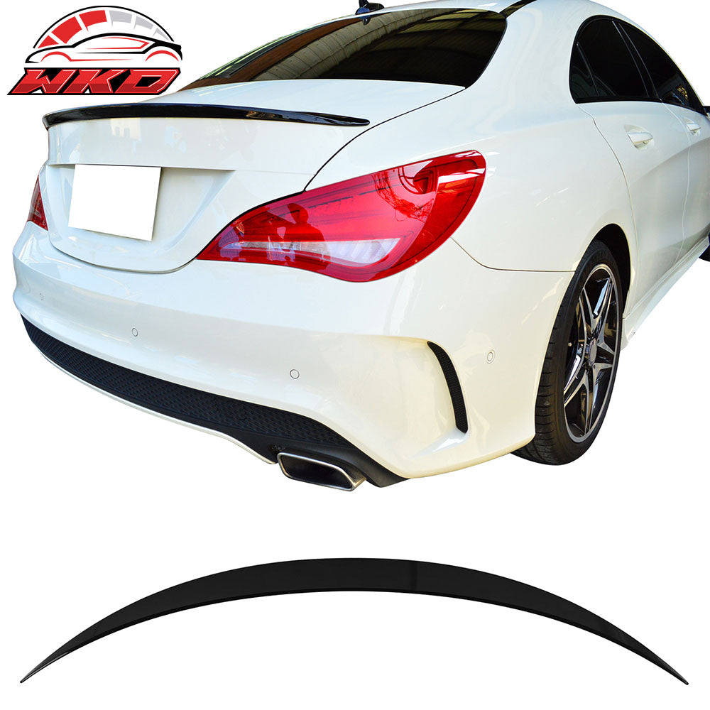 Fits 14-18 Benz W117 CLA-Class AMG Style Rear Trunk Spoiler Painted #040 Black