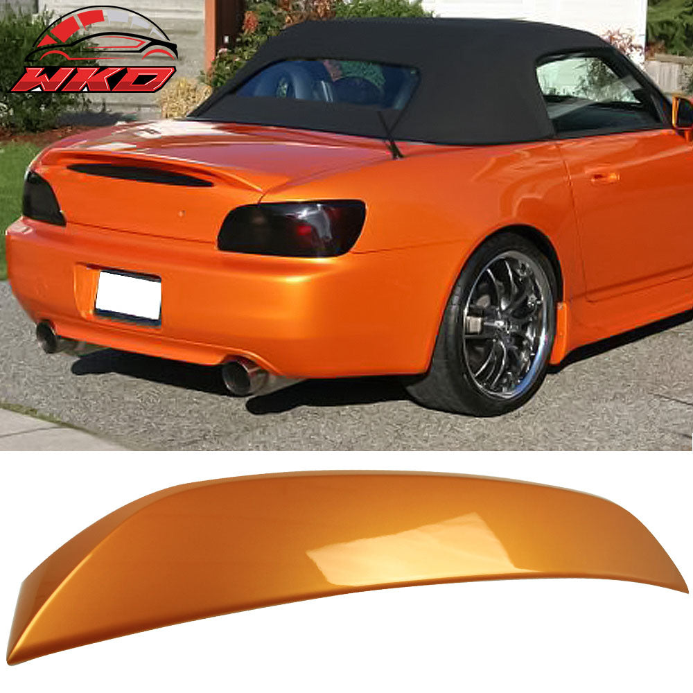 Fits 00-09 Honda S2000 AP1 AP2 OE Style Trunk Spoiler Lip Painted #YR536P Orange