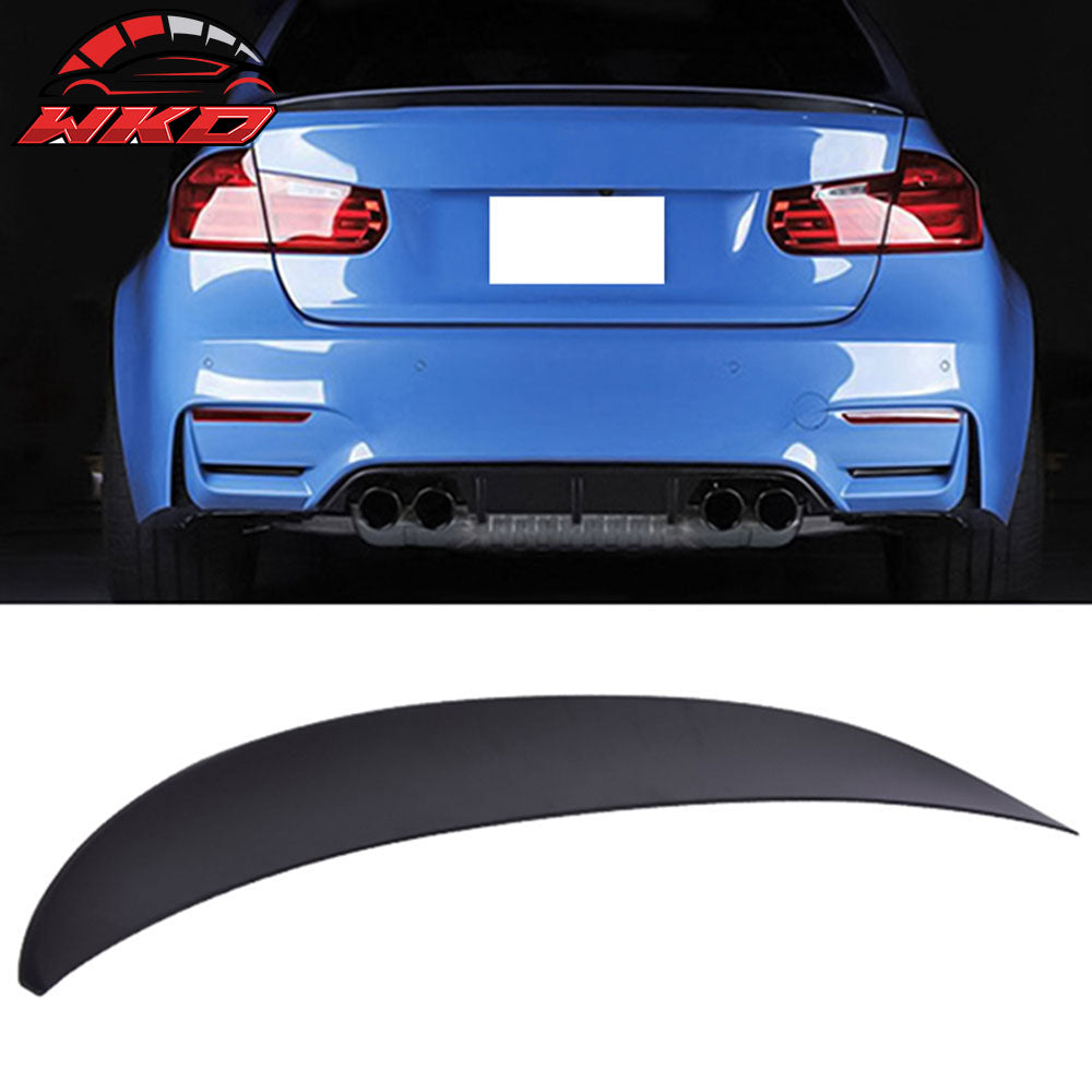 Fit 14-19 BMW F80 3 Series Sedan Performance 2 Style Trunk Spoiler Unpainted ABS
