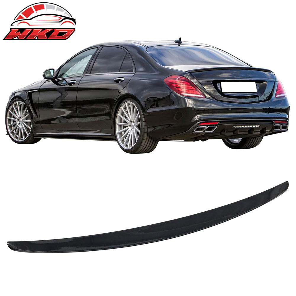 Fits 14-20 Benz W222 S-Class Sedan OE Style Rear Trunk Spoiler Painted #Black