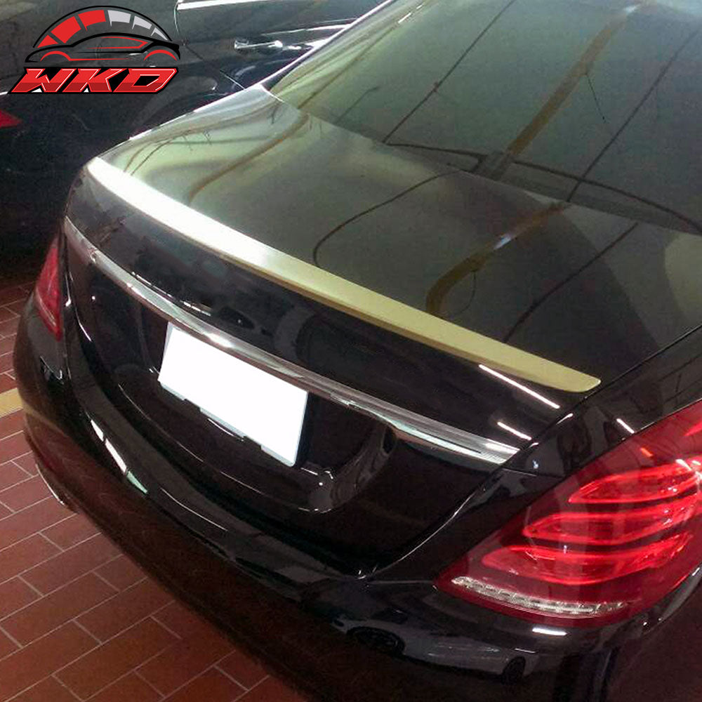 Fits 14-20 Benz W222 S-Class Sedan OE Style Rear Trunk Spoiler Painted #Black